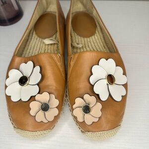 Michael Kors Brown Espadrilles with Floral Design